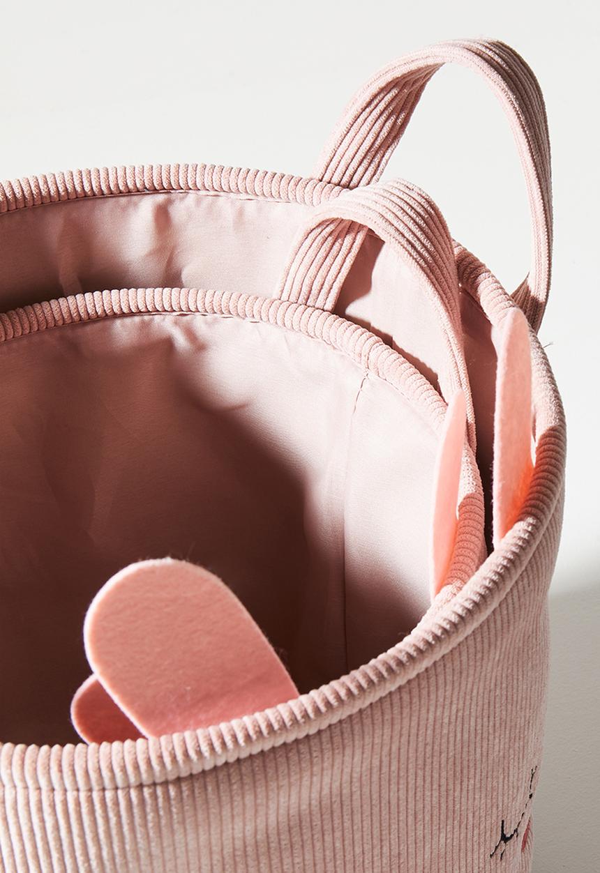 H&S - Cat storage basket set of 2 - Pink