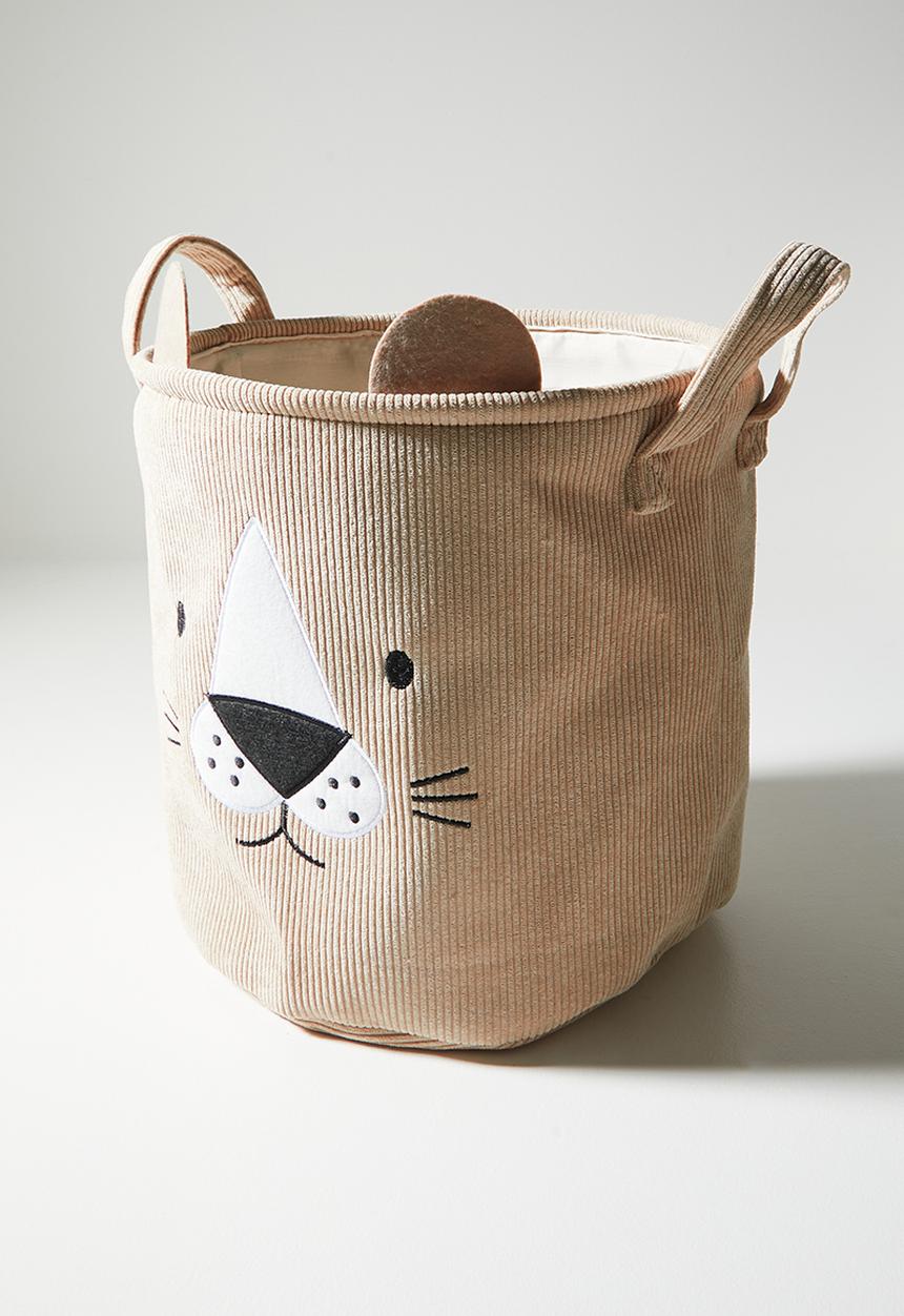 H&S - Lion storage basket set of 2 - Natural