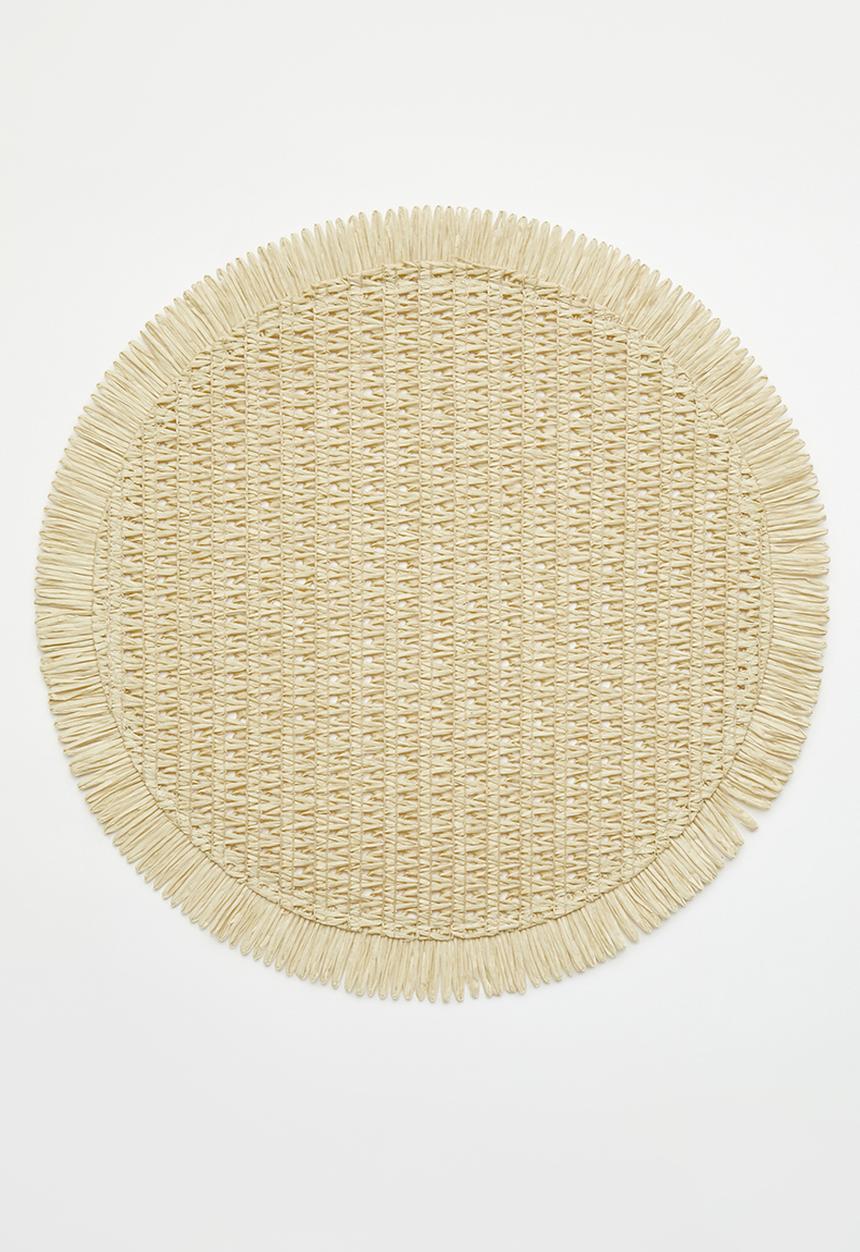Excellent Houseware - Frilo placemat set of 4 - Sand