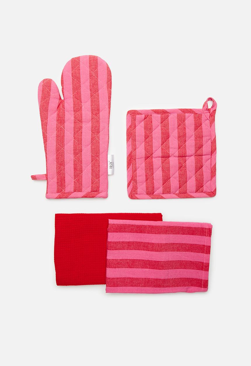 Excellent Houseware - Spring oven glove - Pink