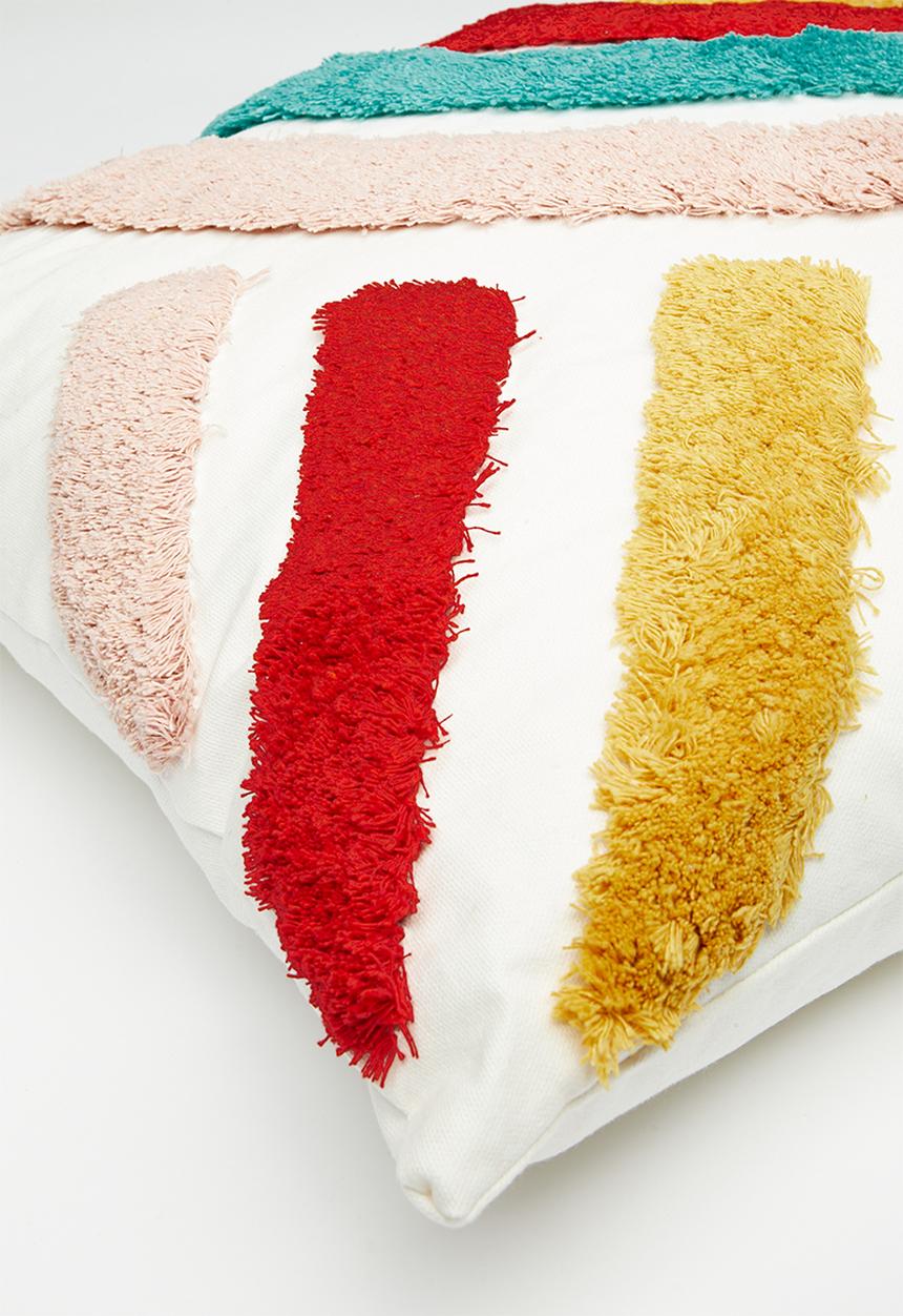 Pop Candy - Tufted rainbow cushion - multi