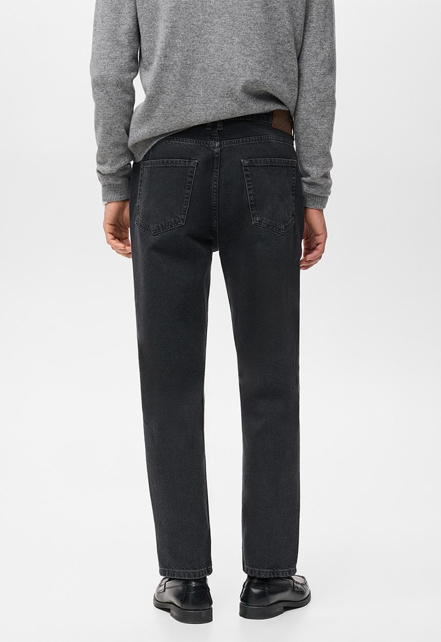 MANGO - Lori tapered fit jeans - Open Grey