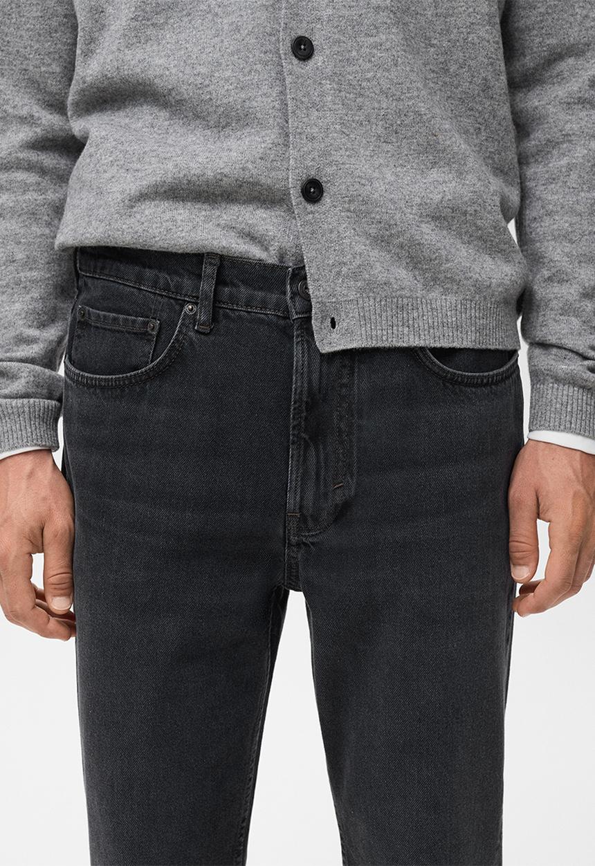 MANGO - Lori tapered fit jeans - Open Grey