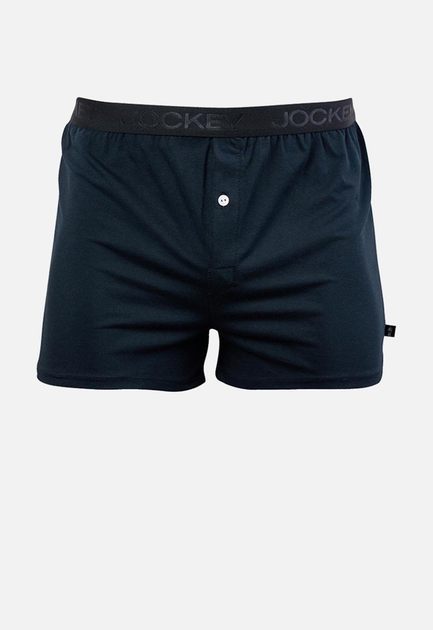 Jockey - Classic ctn knit boxer - black