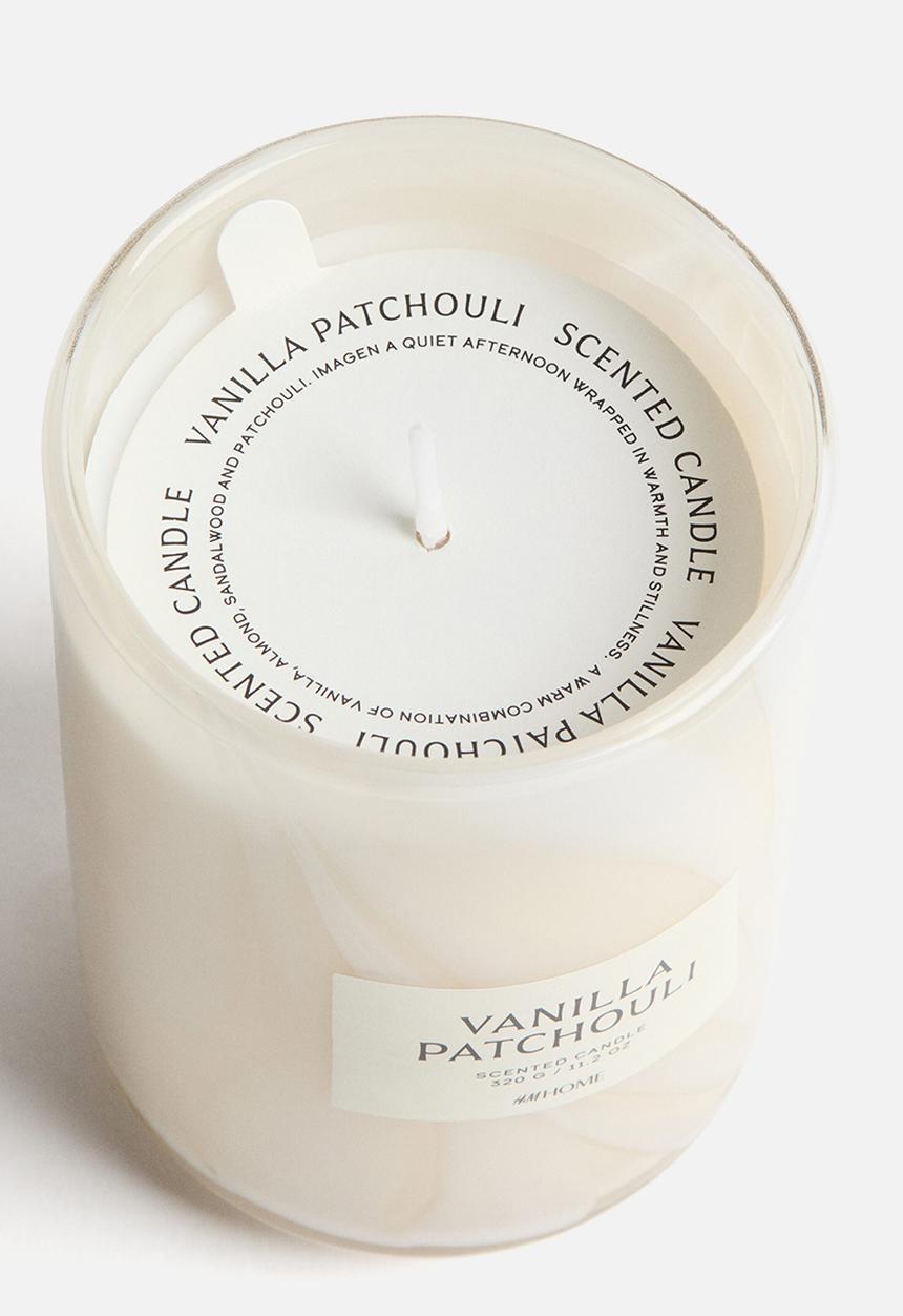 H&M - Scented candle in glass holder - vanilla patchouli