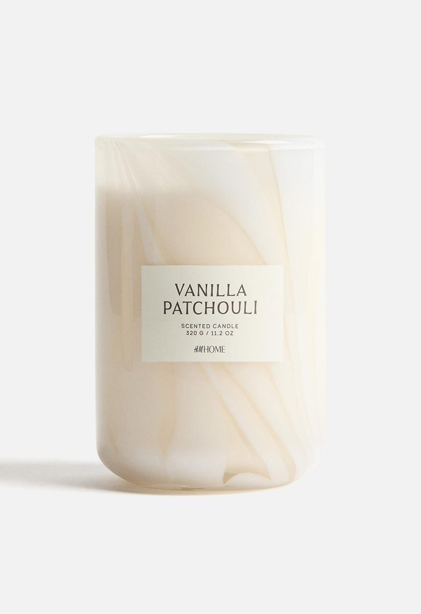 H&M - Scented candle in glass holder - vanilla patchouli