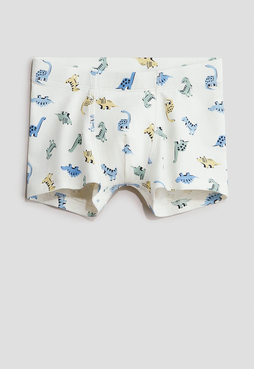 H&M - 5-Pack trunks - blue/dinosaurs
