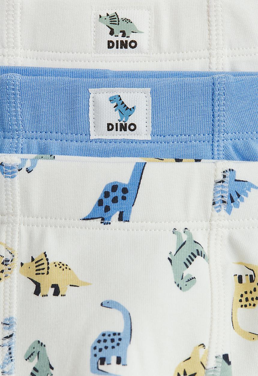 H&M - 5-Pack trunks - blue/dinosaurs