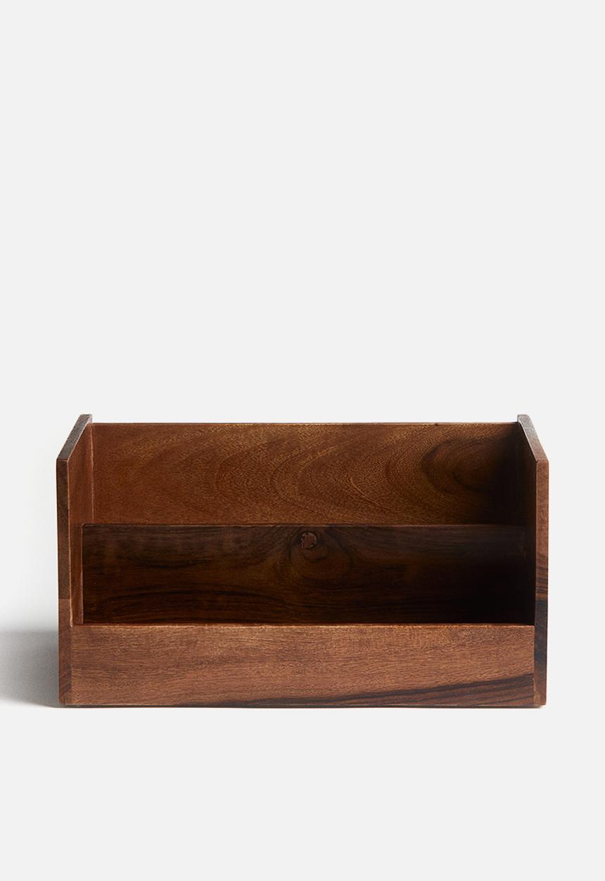 H&M - Wooden storage box - brown