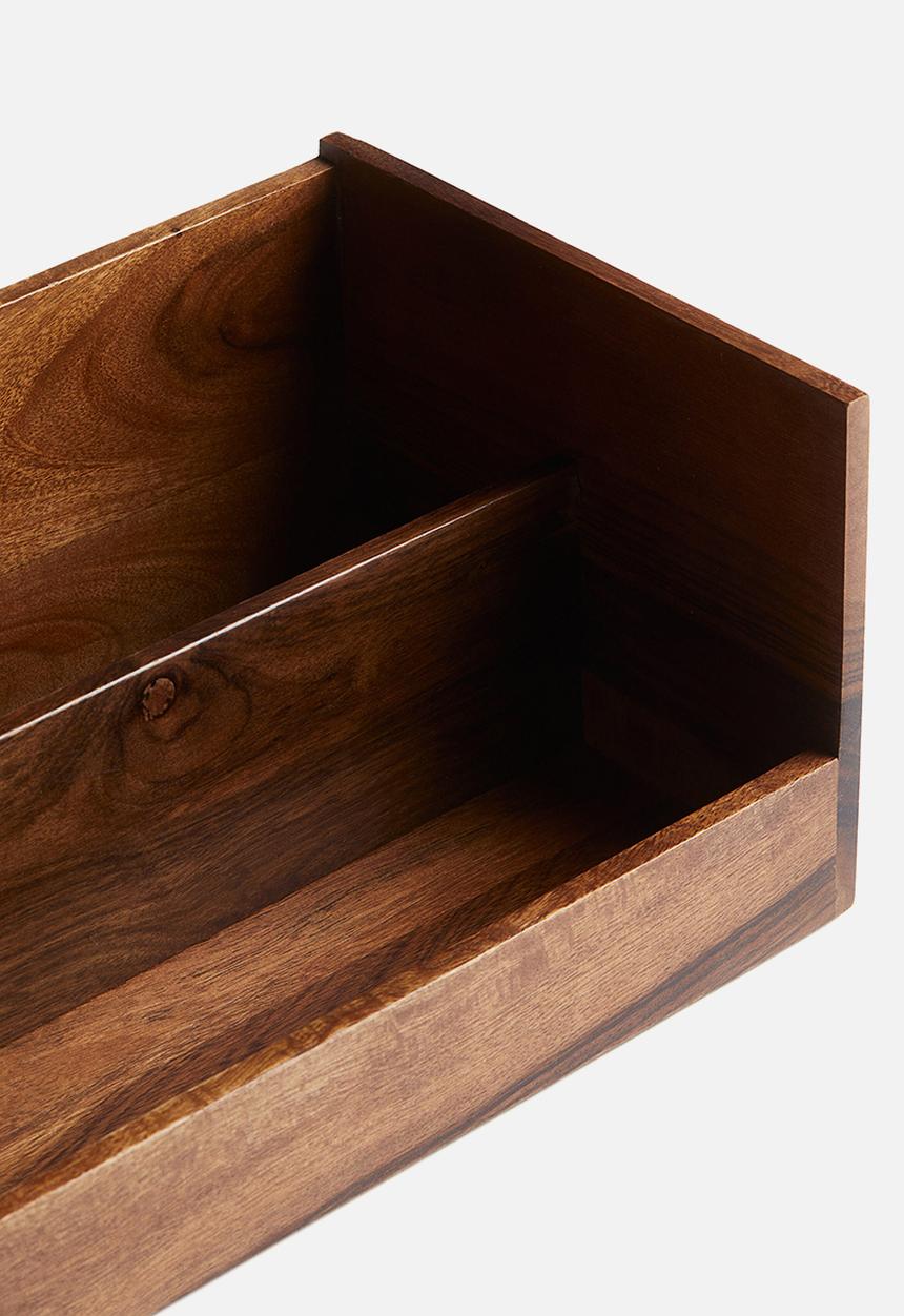 H&M - Wooden storage box - brown