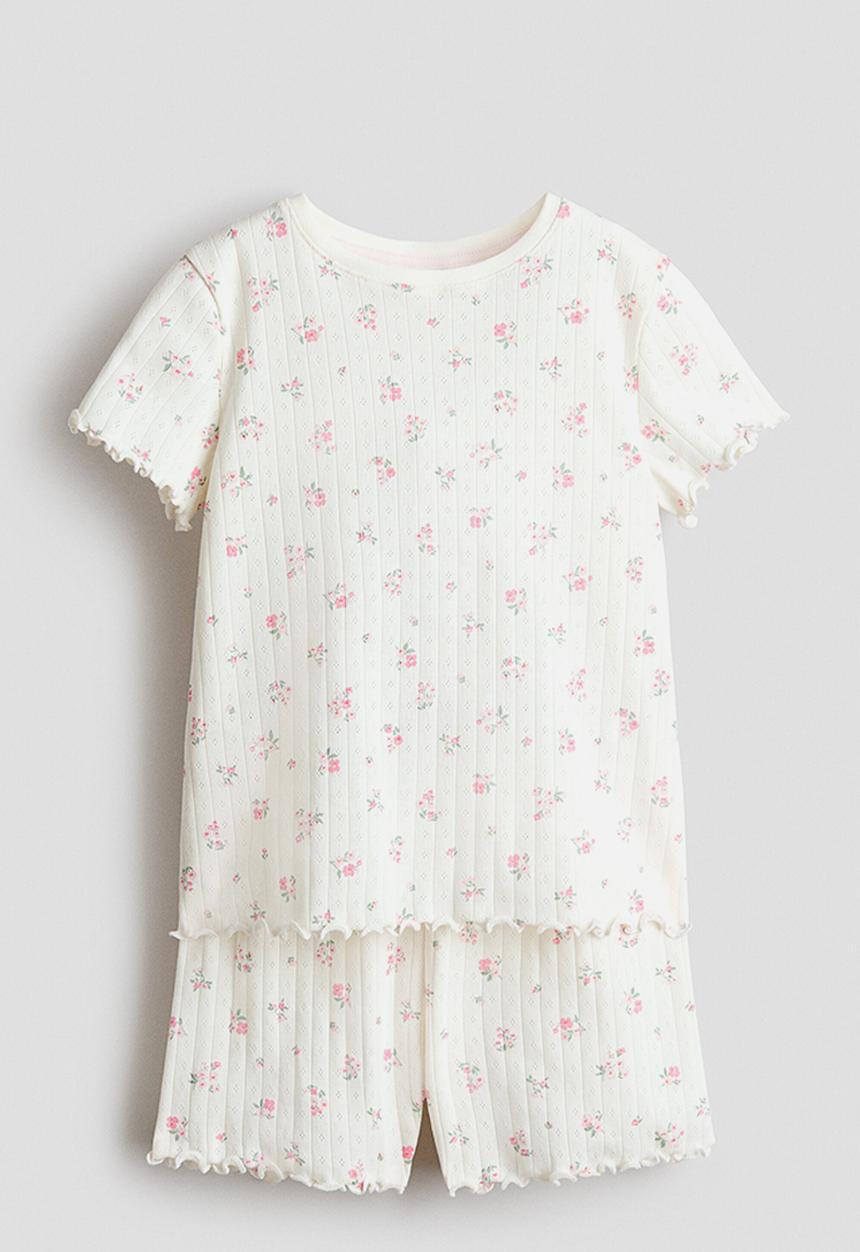 H&M - Printed pyjamas - cream/floral