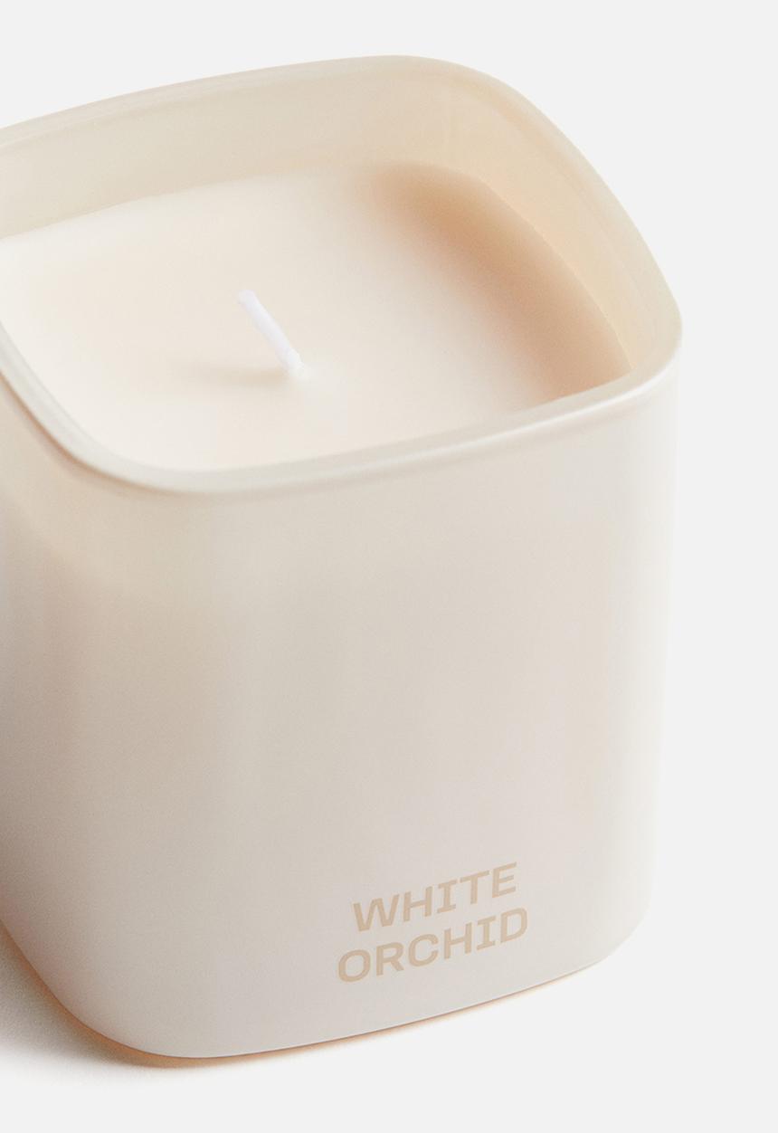 H&M - Scented candle in glass holder - white orchid