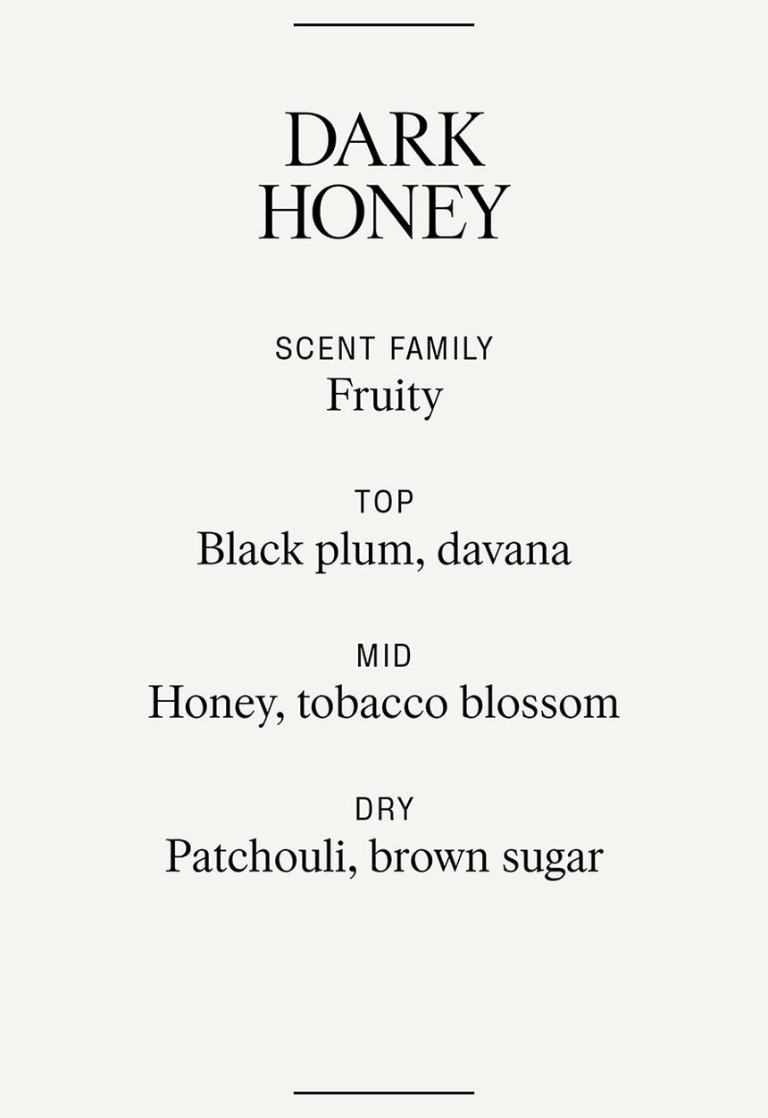 H&M - Scented candle in glass holder - dark honey