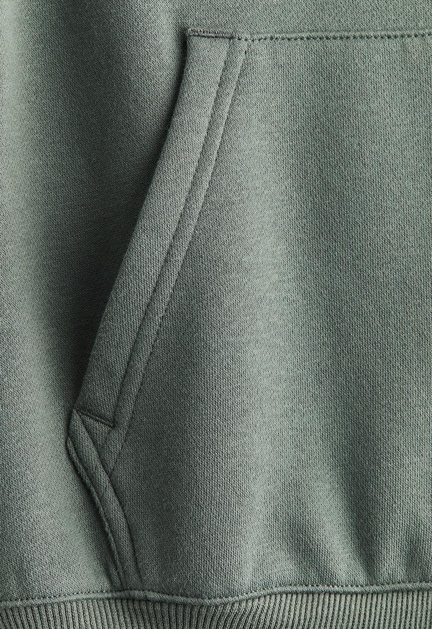 H&M - Zip-through hoodie - khaki green