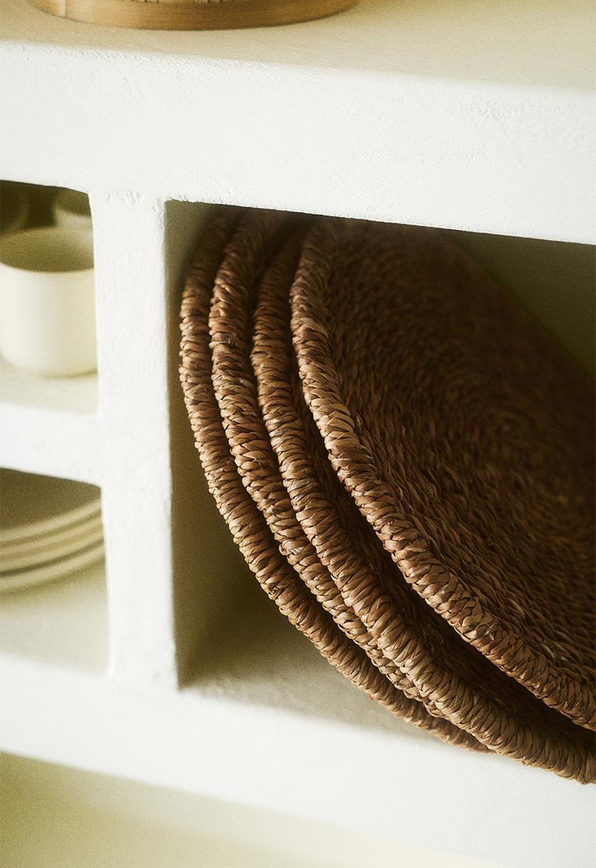 H&M - 4-Pack seagrass place mats - brown