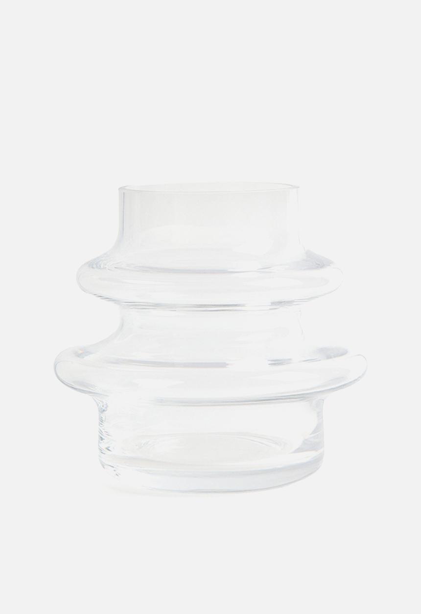 H&M - Small tiered glass vase - transparent