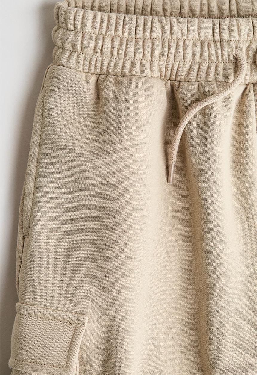 H&M - Cargo sweatshirt shorts - beige