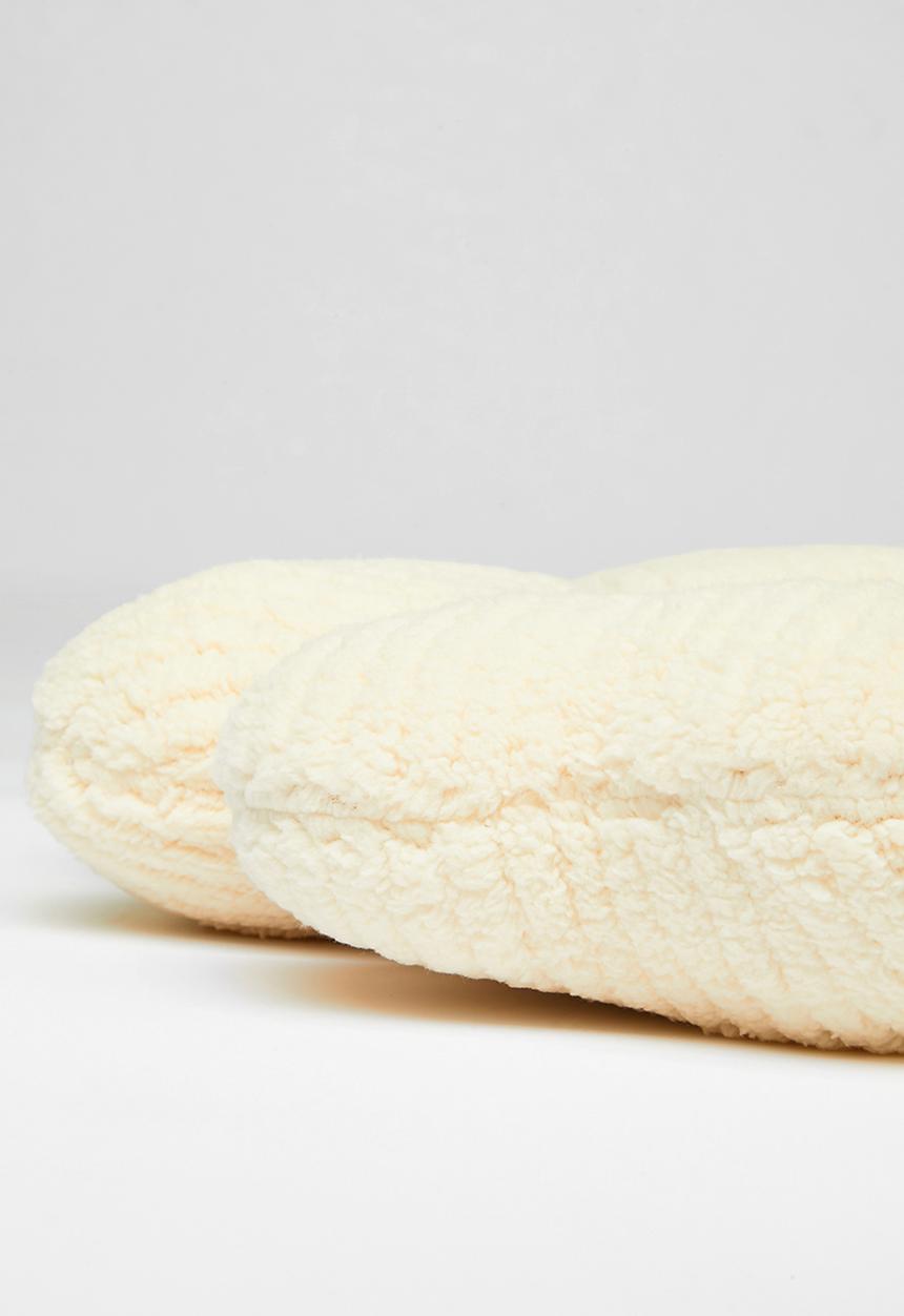 H&S - Petals cushion - Cream & Purple