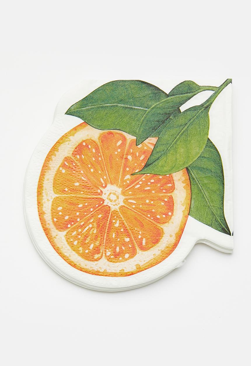 Excellent Houseware - Orange napkins set of 12 - Orange