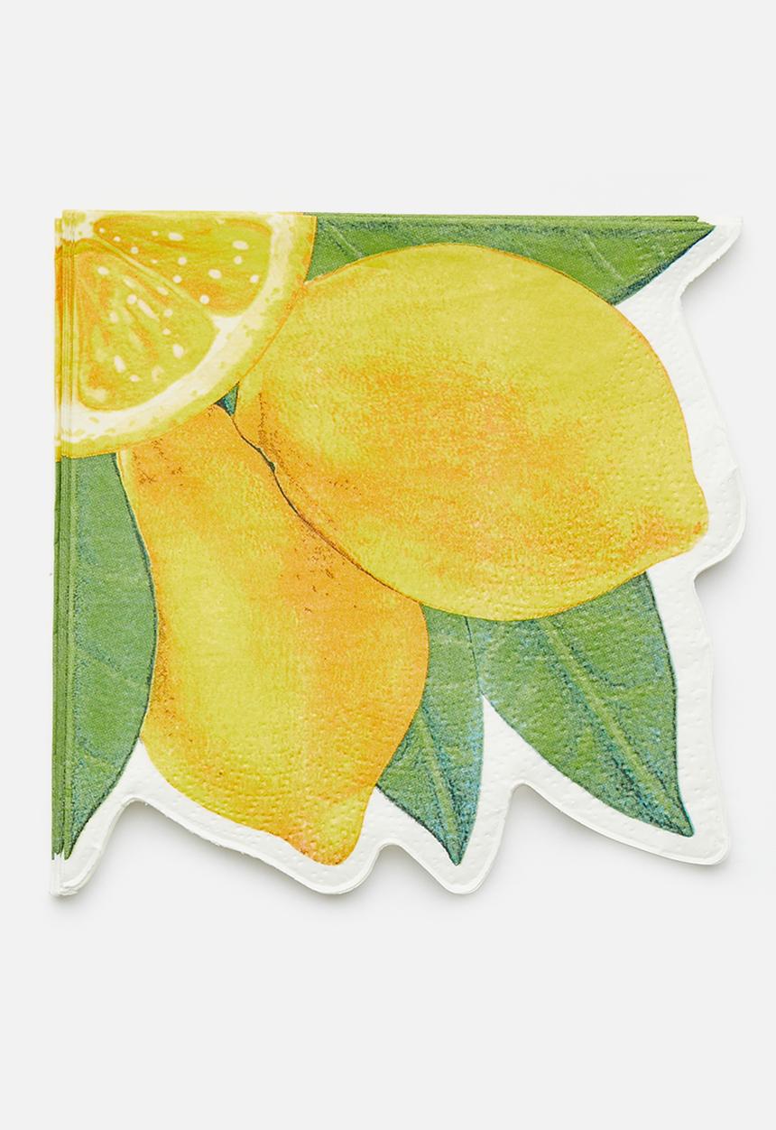 Excellent Houseware - Lemon napkins set of 12 - Lemon