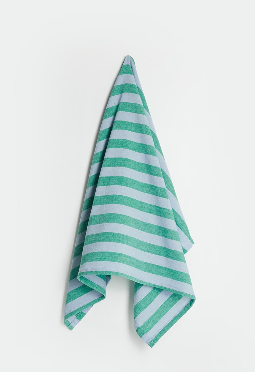 Excellent Houseware - Spring kitchen towel set of 2 - Blue & Green 