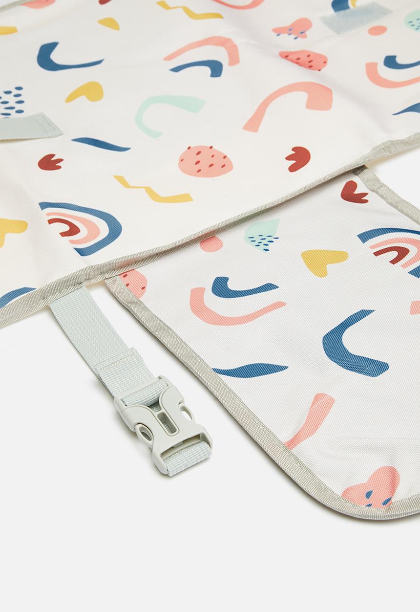 Pop Candy - Foldable diaper changing mat - light pink/multi