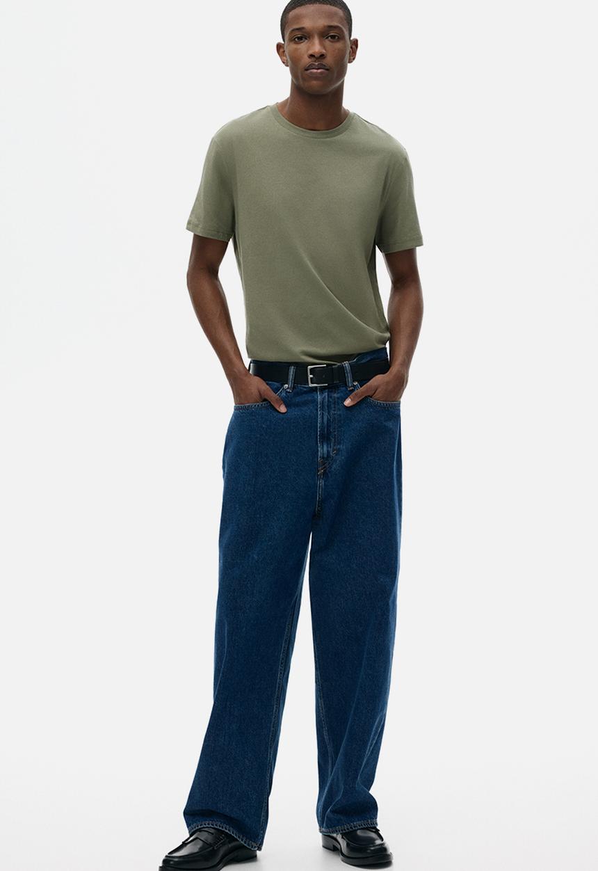 H&M - Slim fit t-shirt - khaki green