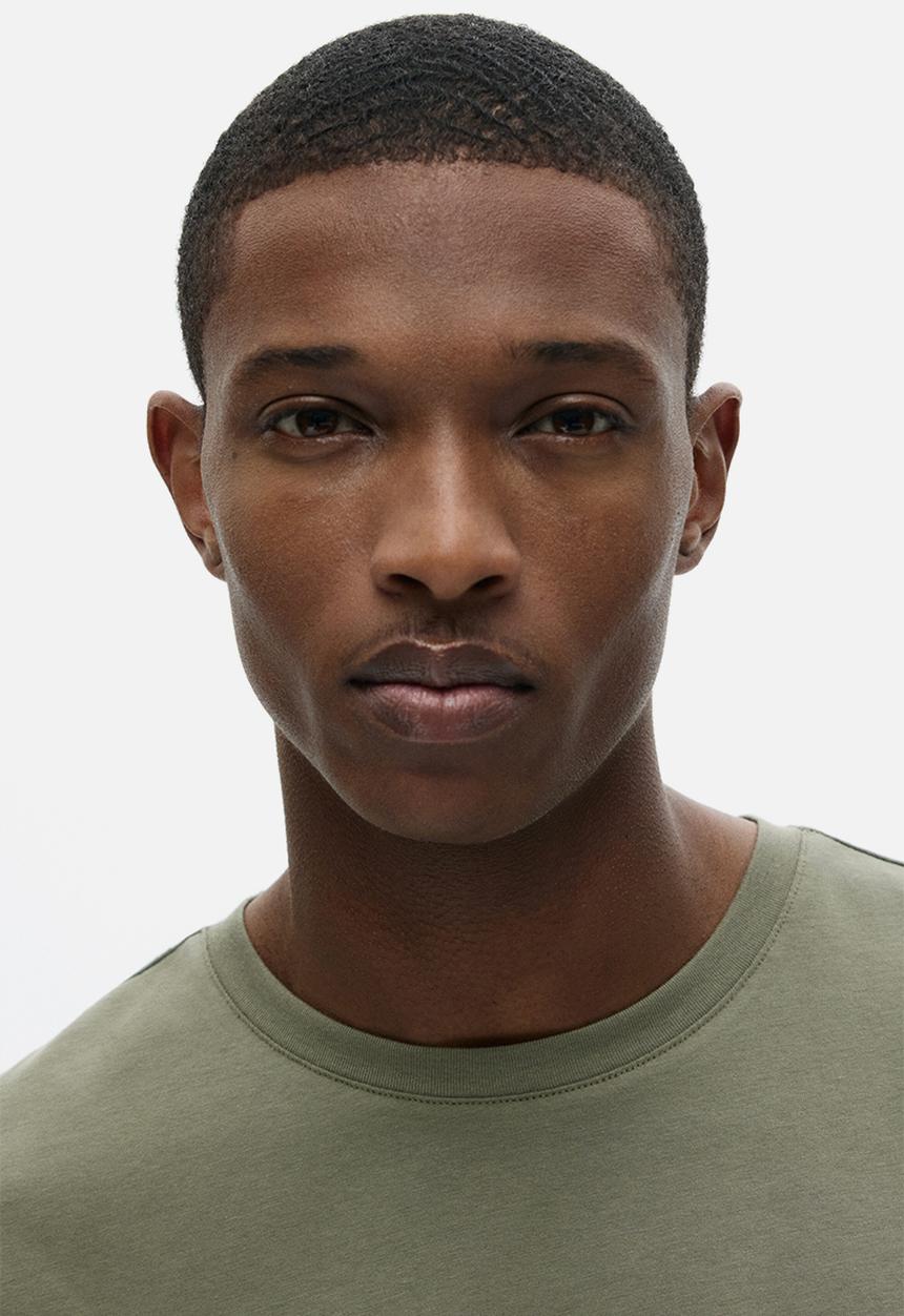 H&M - Slim fit t-shirt - khaki green