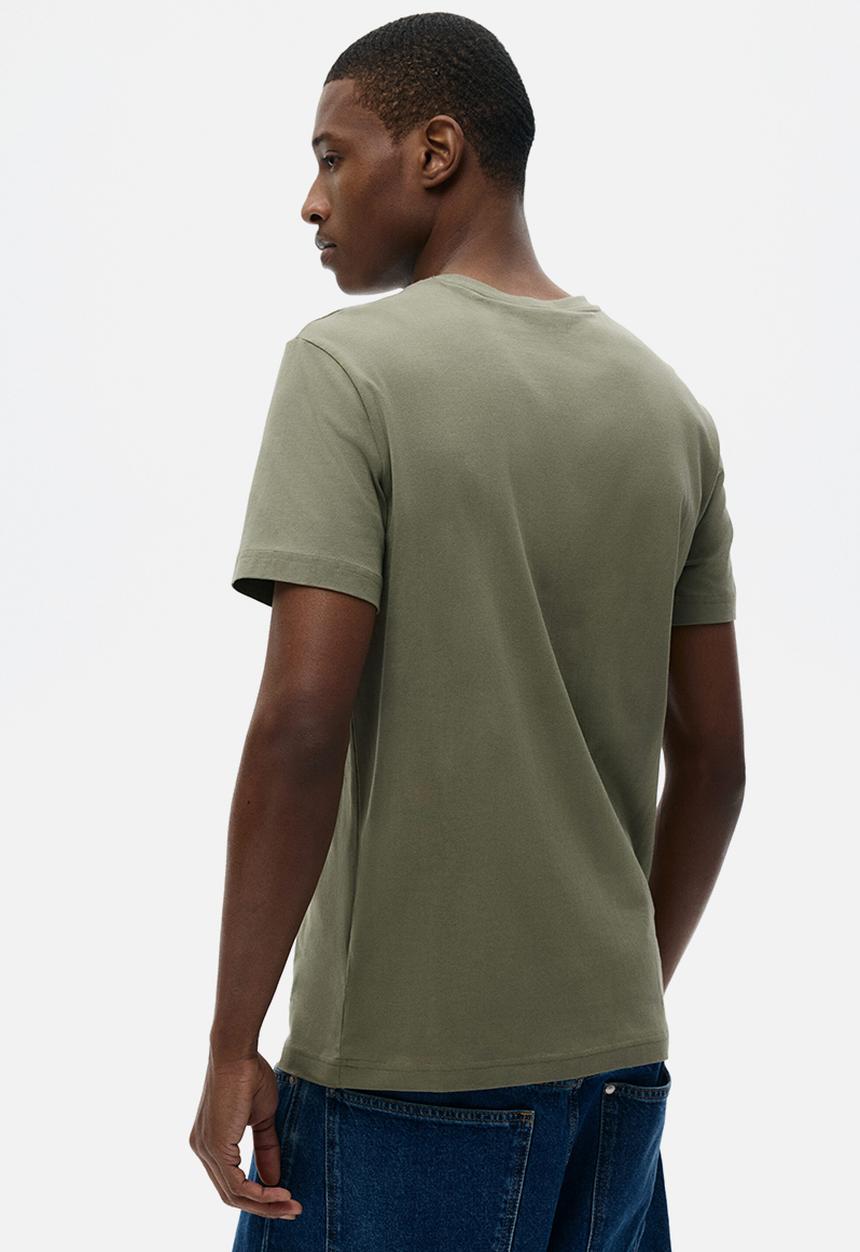 H&M - Slim fit t-shirt - khaki green