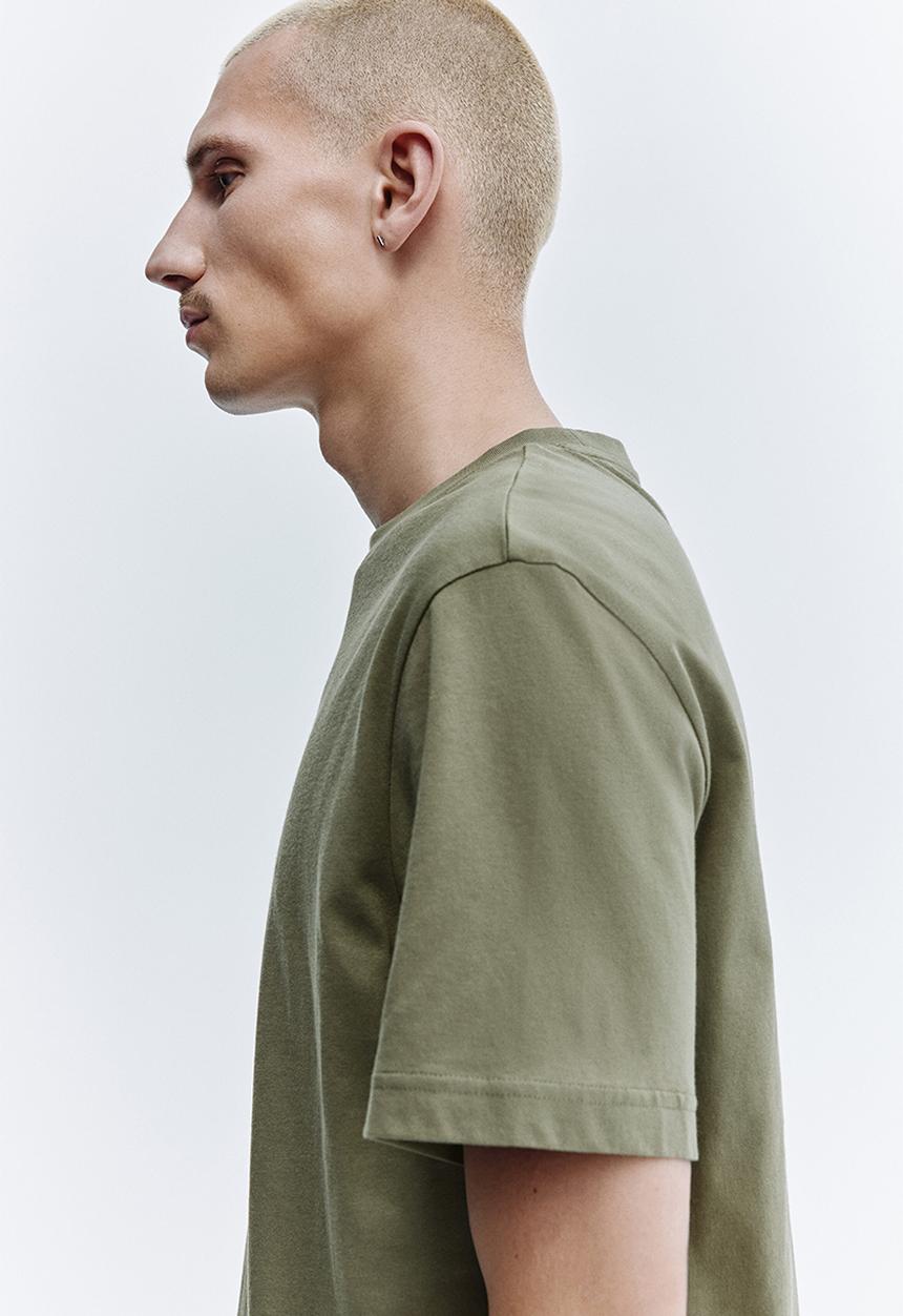 H&M - Regular fit t-shirt - khaki green