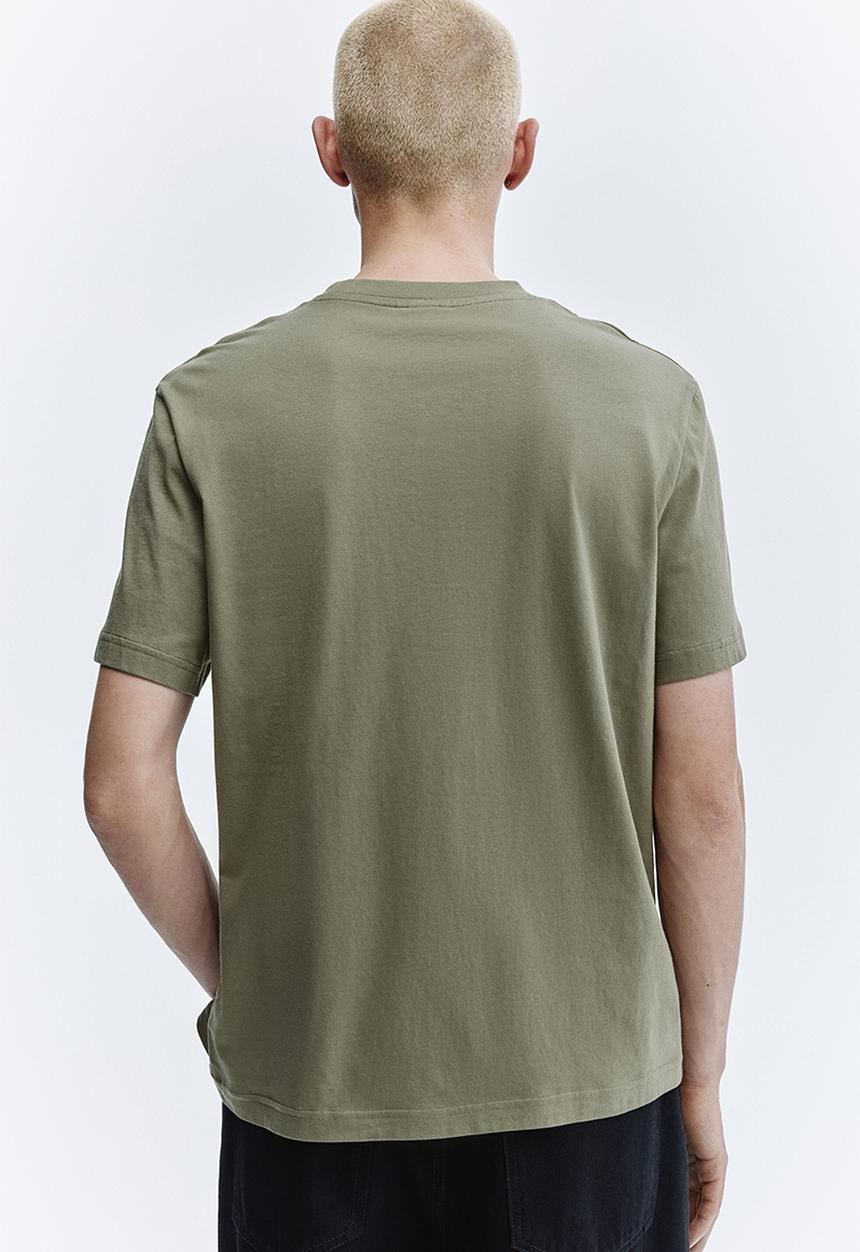 H&M - Regular fit t-shirt - khaki green
