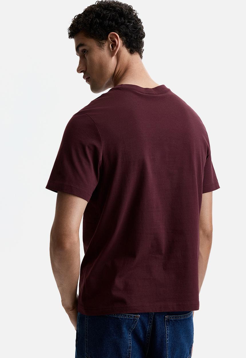 H&M - Regular fit t-shirt - burgundy
