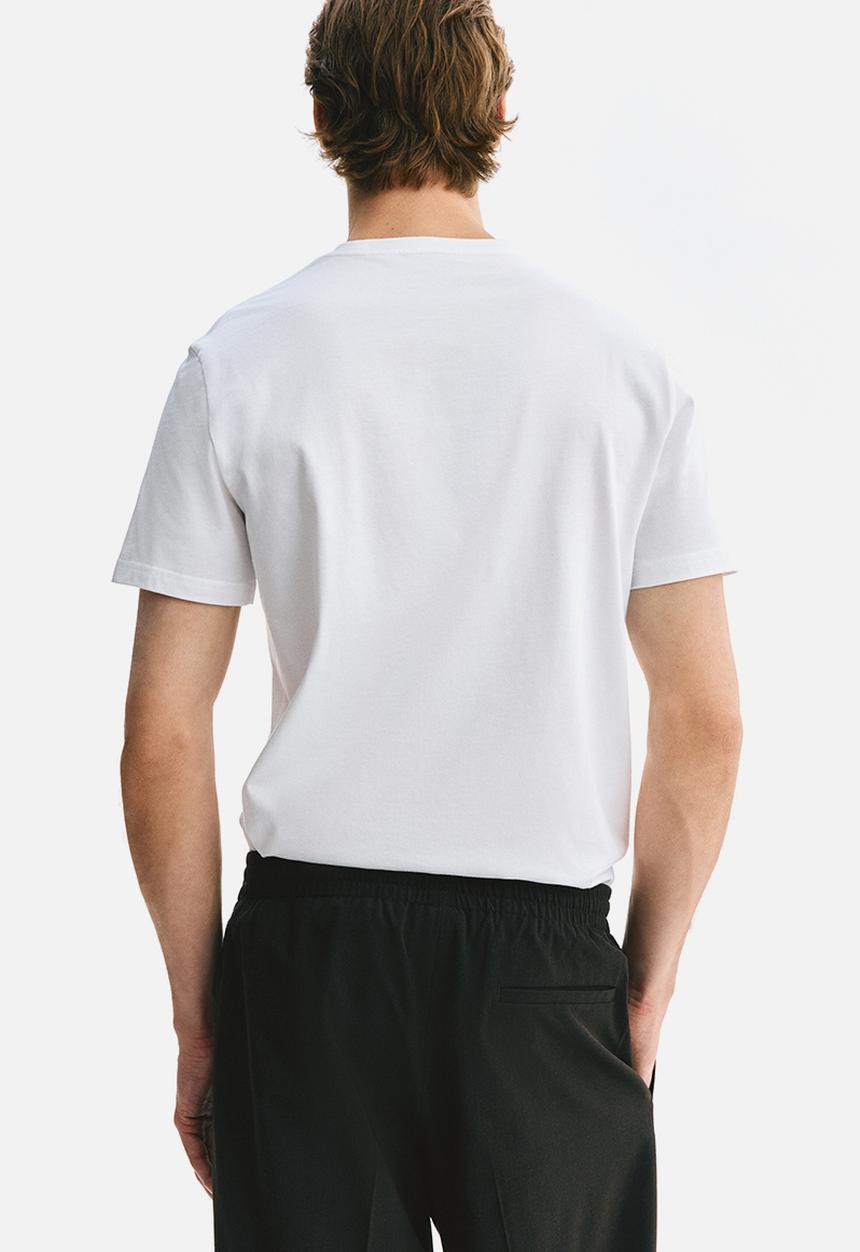 H&M - Slim fit pima cotton t-shirt - white