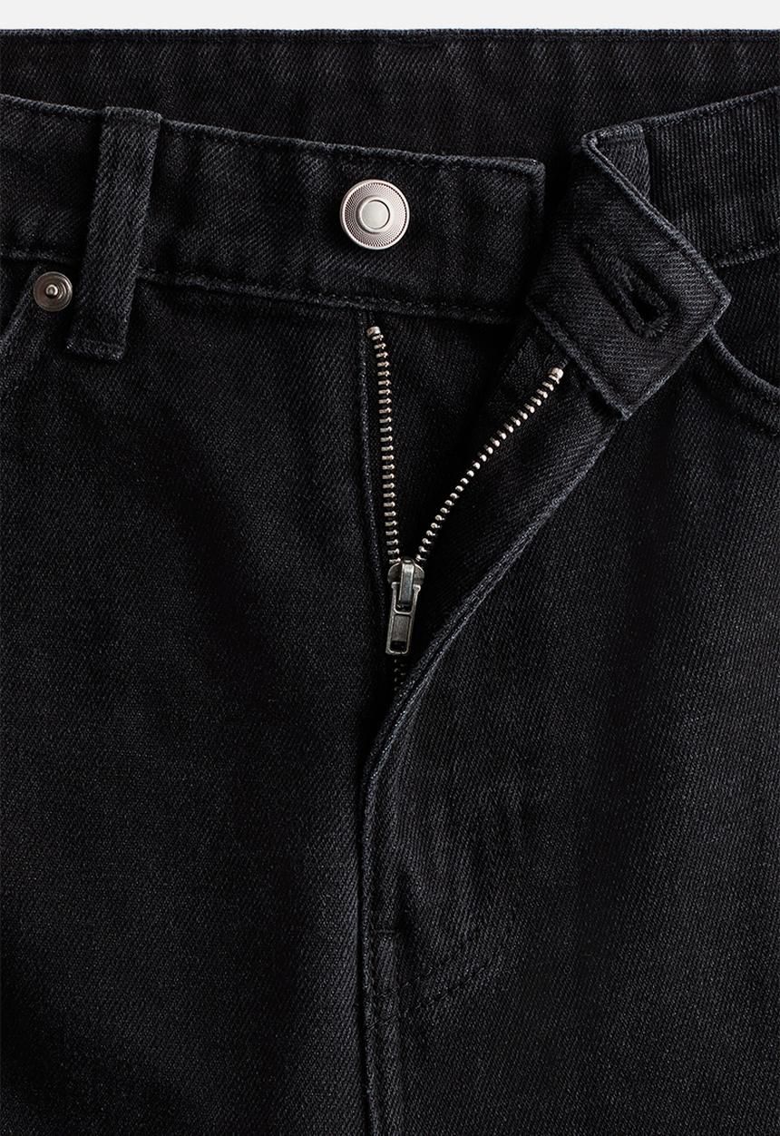 H&M - Straight high jeans - black