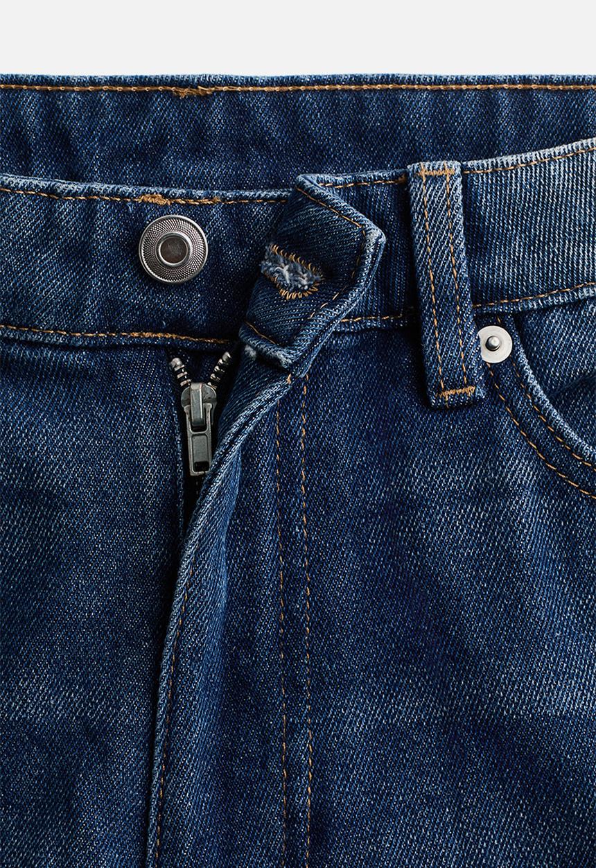 H&M - Straight high jeans - dark denim blue