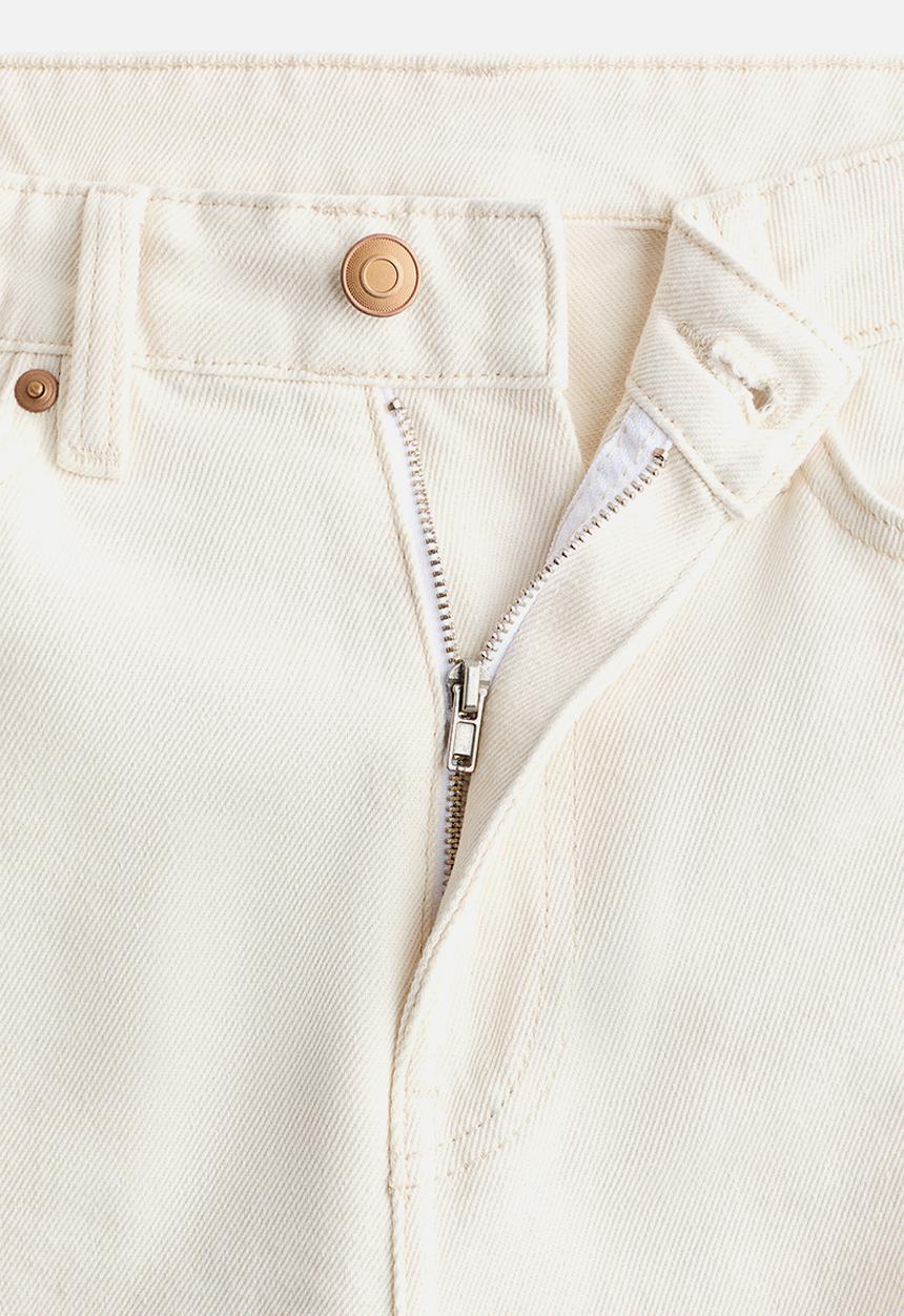 H&M - Straight high jeans - white