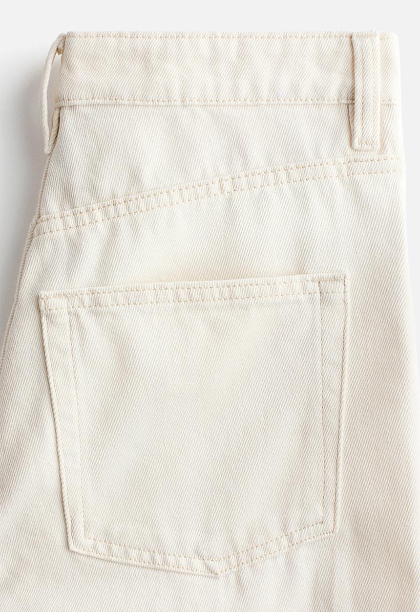 H&M - Straight high jeans - white