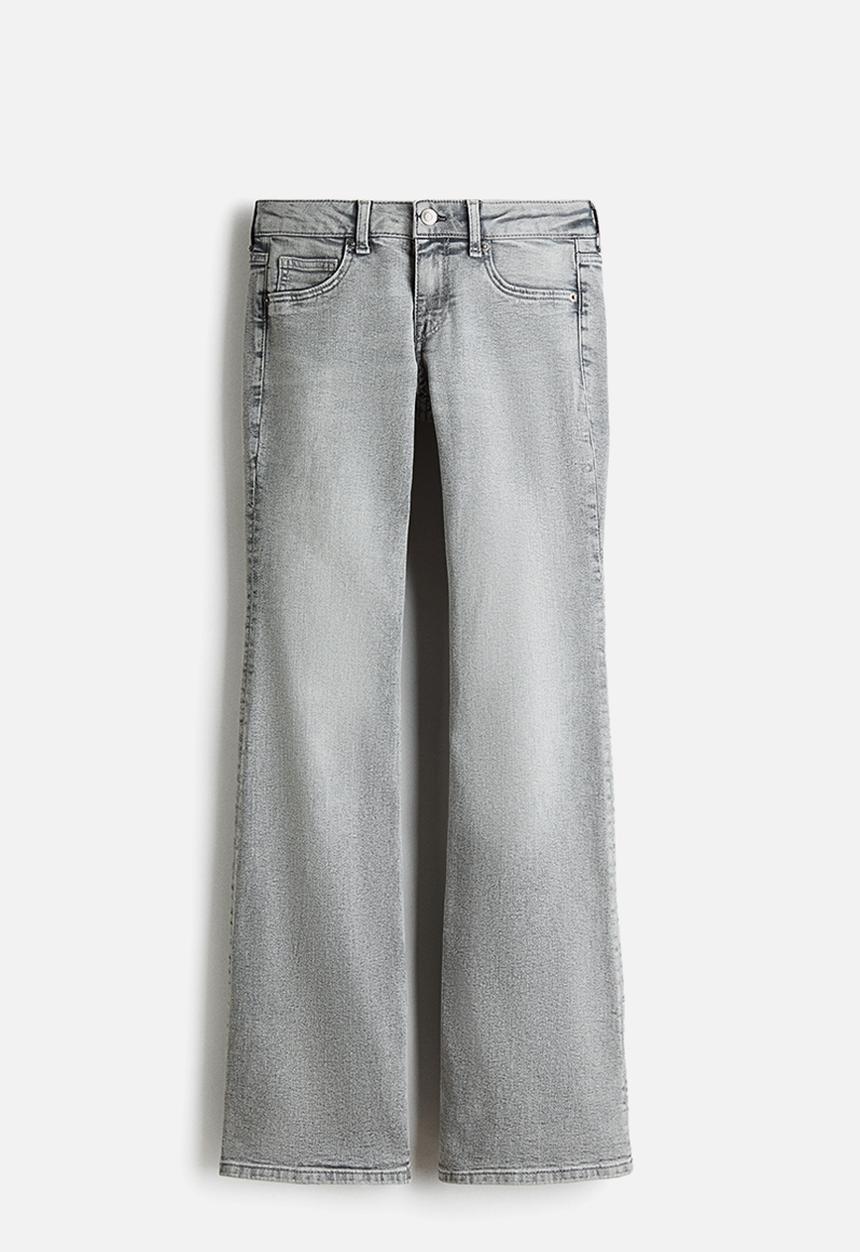 H&M - Flared low jeans - washed grey