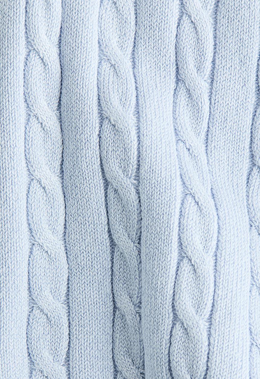 H&M - Cable-knit cardigan - light blue