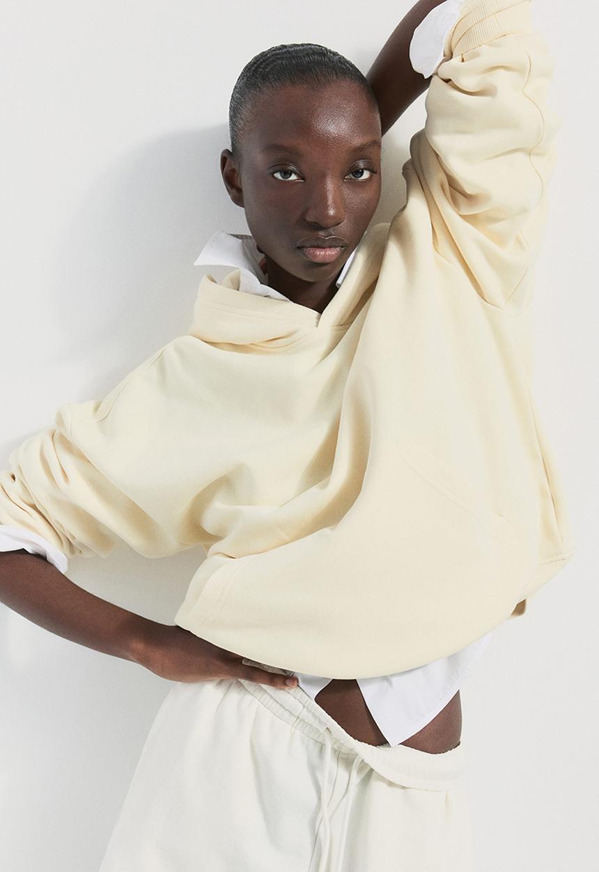 H&M - Hoodie - light yellow
