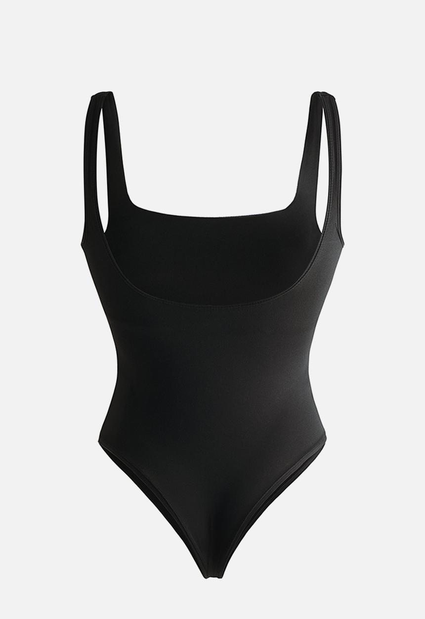 H&M - Padded-cup microfibre body - black