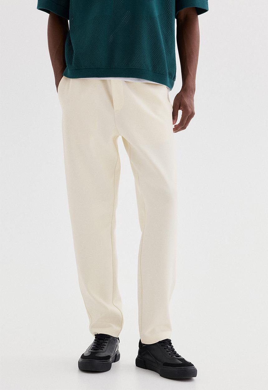 H&M - Regular fit joggers - cream