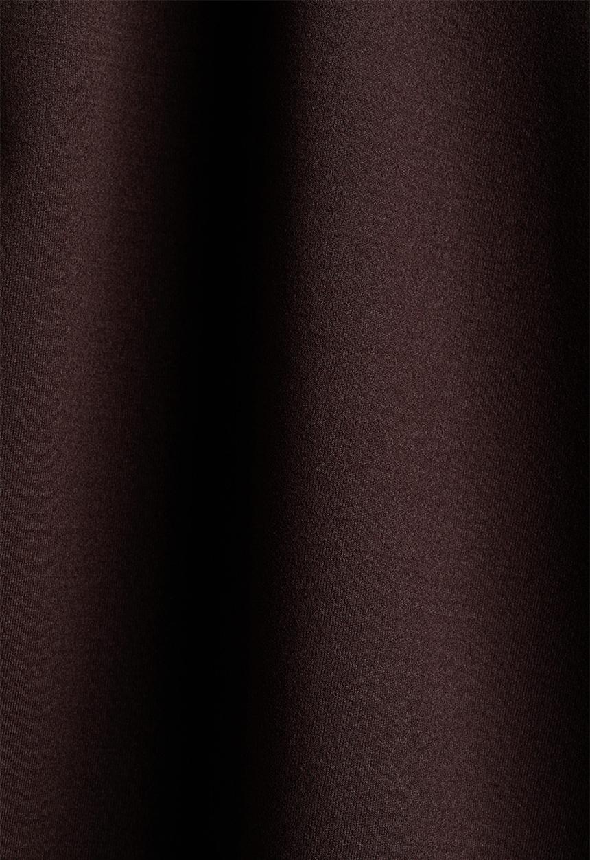 H&M - Draped boat-neck top - dark brown