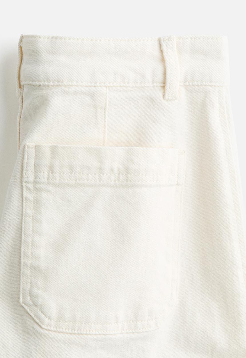 H&M - Wide high jeans - white