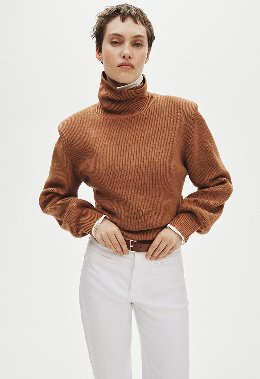 H&M - Flared twill trousers - white