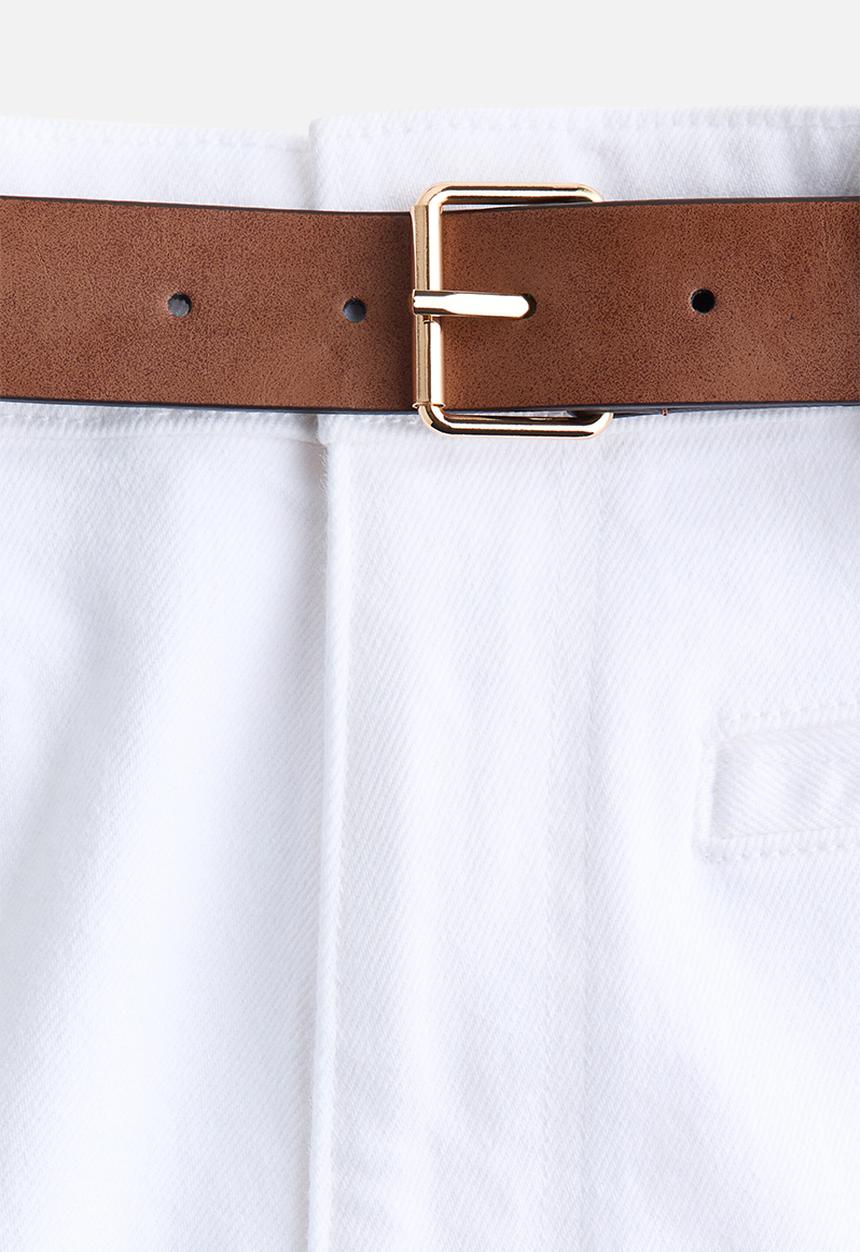 H&M - Flared twill trousers - white