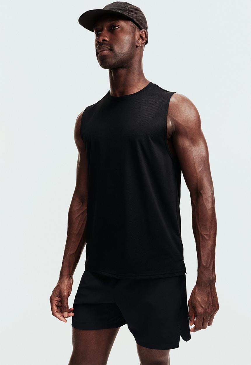 H&M - Regular fit sports vest top with drymove - black