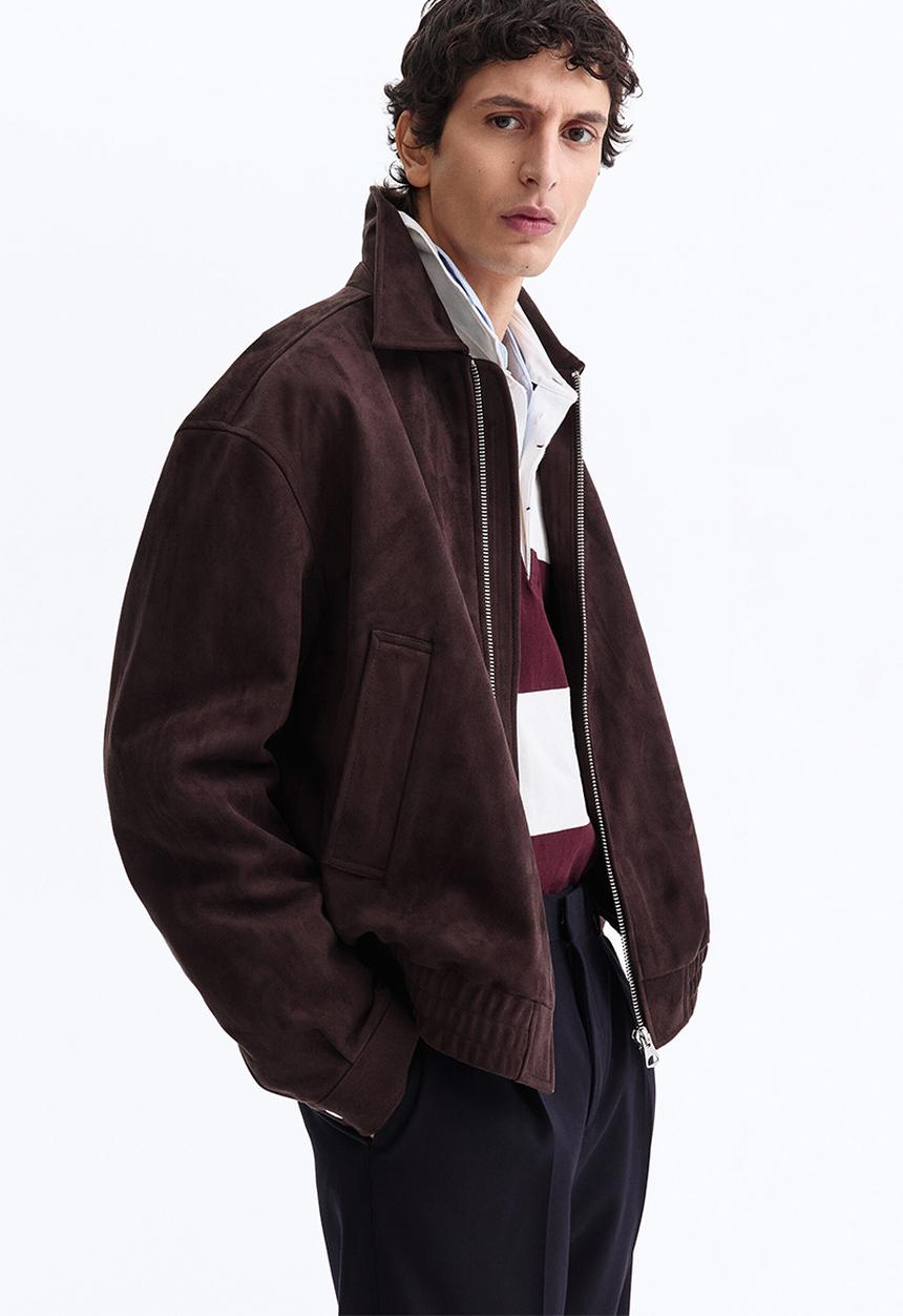 H&M - Collared jacket - dark brown