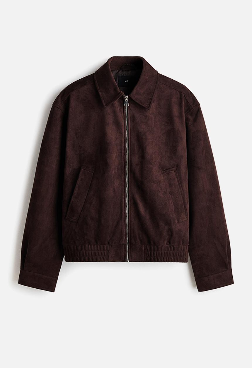 H&M - Collared jacket - dark brown