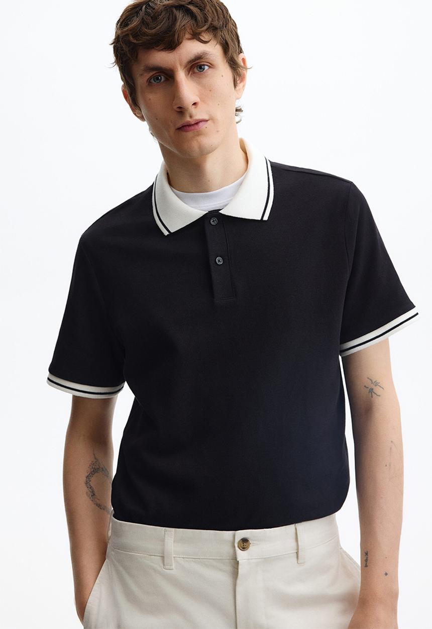 H&M - Polo shirt - black